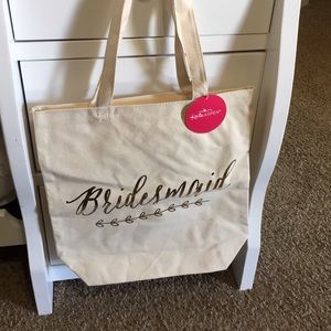 BRIDESMAID Tote Bag NWT by Kate Aspen